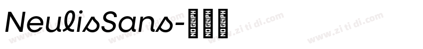NeulisSans字体转换