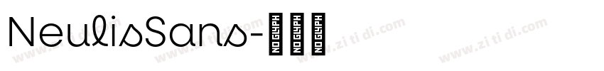 NeulisSans字体转换