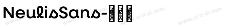 NeulisSans字体转换