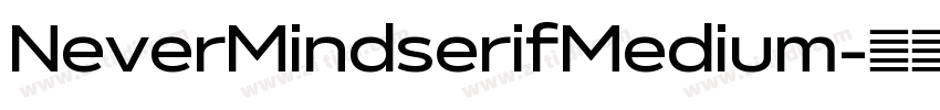 NeverMindserifMedium字体转换