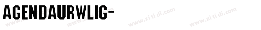 AgendaURWLig字体转换