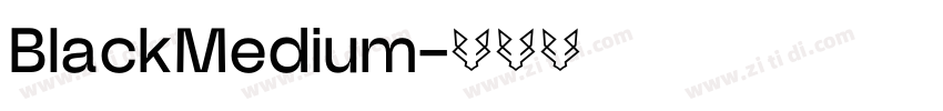 BlackMedium字体转换