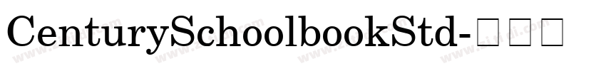 CenturySchoolbookStd字体转换
