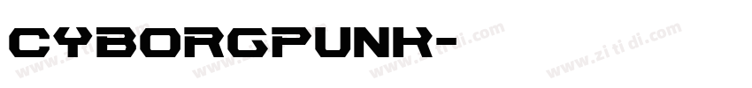 CyborgPunk字体转换