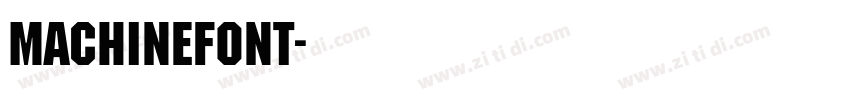 MachineFont字体转换