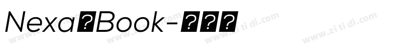 Nexa一Book字体转换