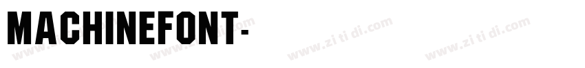 MachineFont字体转换