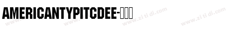 AmericanTypItcDEE字体转换