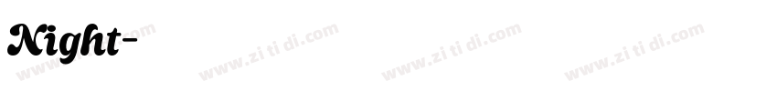 Night字体转换