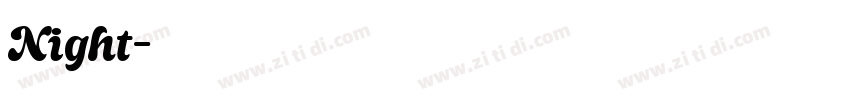 Night字体转换
