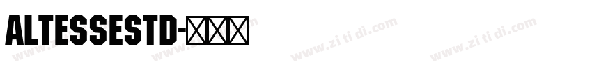 AltesseStd字体转换