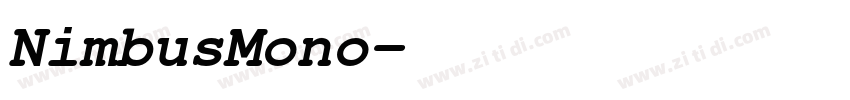 NimbusMono字体转换
