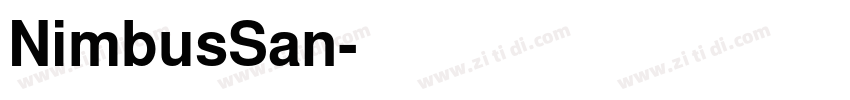 NimbusSan字体转换 NimbusSan字体转换