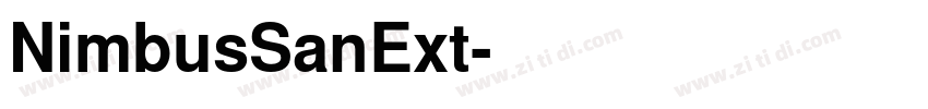 NimbusSanExt字体转换