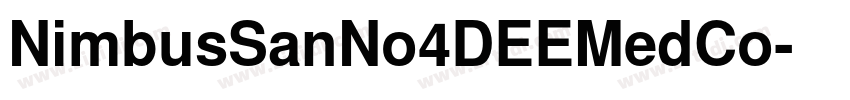 NimbusSanNo4DEEMedCo字体转换