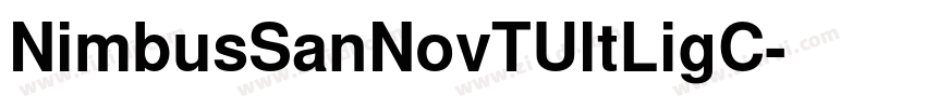 NimbusSanNovTUltLigC字体转换