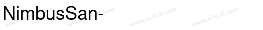 NimbusSan字体转换 NimbusSan字体转换
