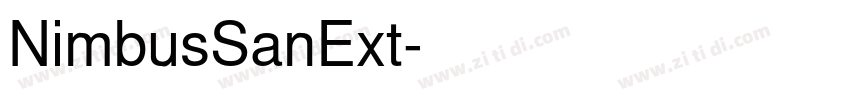 NimbusSanExt字体转换