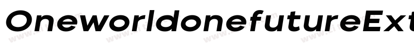 OneworldonefutureExt字体转换 OneworldonefutureExt字体转换