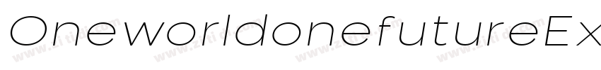 OneworldonefutureExt字体转换 OneworldonefutureExt字体转换