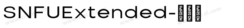 SNFUExtended字体转换