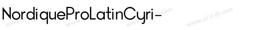 NordiqueProLatinCyri字体转换