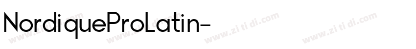NordiqueProLatin字体转换