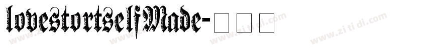lovestortselfMade字体转换