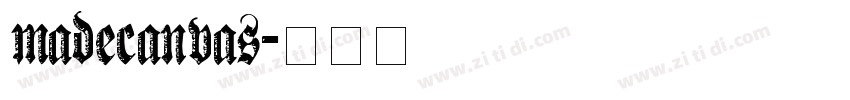 madecanvas字体转换