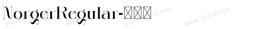 NorgerRegular字体转换 NorgerRegular字体转换