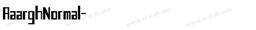 AaarghNormal字体转换