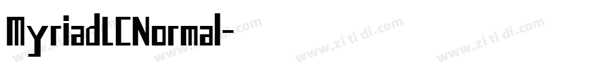 MyriadLCNormal字体转换