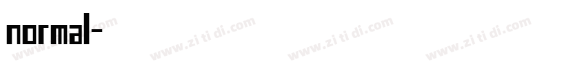 normal字体转换