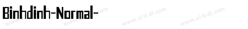 Binhdinh-Normal字体转换 Binhdinh-Normal字体转换