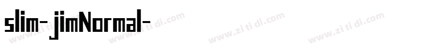 slim-jimNormal字体转换