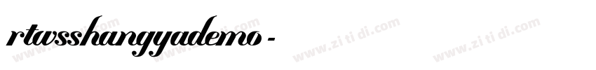 rtwsshangyademo字体转换