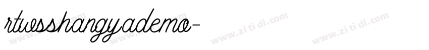 rtwsshangyademo字体转换