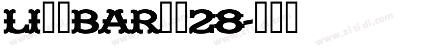 Li般若bar从的28字体转换