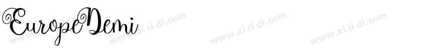 EuropeDemi字体转换
