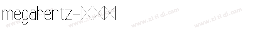 megahertz字体转换