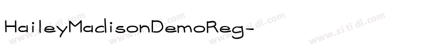 HaileyMadisonDemoReg字体转换