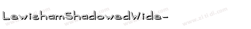 LewishamShadowedWide字体转换