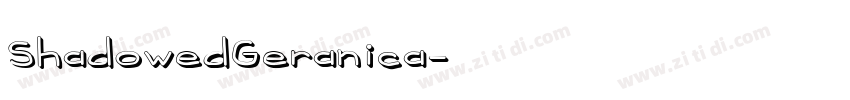 ShadowedGeranica字体转换