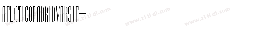 AtleticoMadridVarsit字体转换