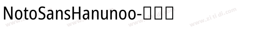 NotoSansHanunoo字体转换