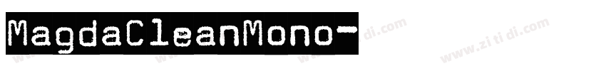 MagdaCleanMono字体转换