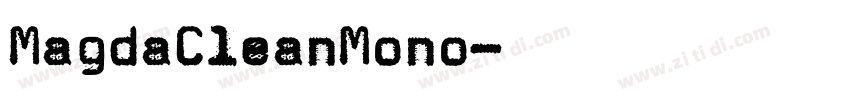 MagdaCleanMono字体转换