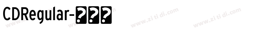 CDRegular字体转换