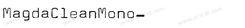 MagdaCleanMono字体转换