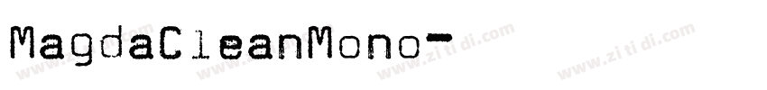 MagdaCleanMono字体转换